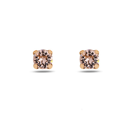 Modern Solitaire Earrings - Effortless Chic with Metal Frame