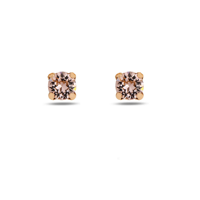 Modern Solitaire Earrings - Effortless Chic with Metal Frame