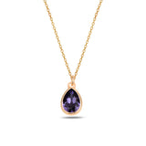 Náhrdelník Sterling Silver Cura Mini – topaz a modré krystaly Swarovski
