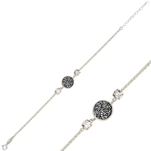 Modern Solitaire Bracelet - Mondo Collection Circular Style