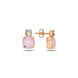Sterling Silver Swarovski Crystal Earrings - Elegant Minimalist