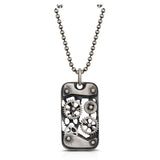 Sterling Silver Dieselpunk Necklace - Bold Industrial Design
