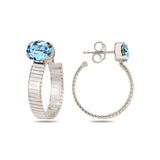 Modern Oval Hoop Earrings - Bold Minimalist Design for Everyday Elegance