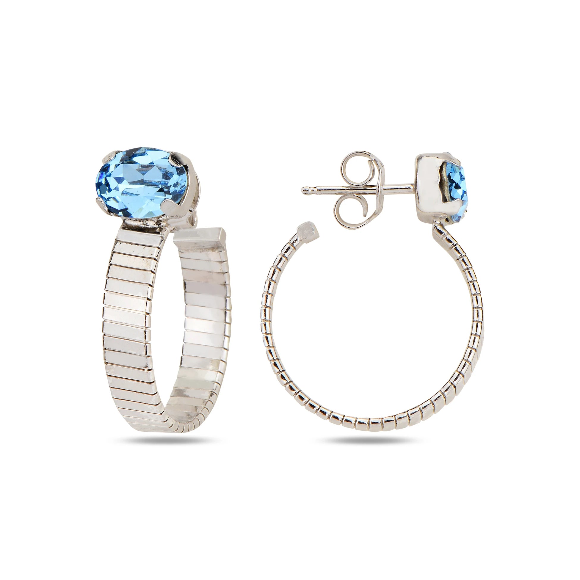Modern Oval Hoop Earrings - Bold Minimalist Design for Everyday Elegance