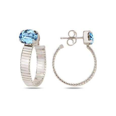 Modern Oval Hoop Earrings - Bold Minimalist Design for Everyday Elegance