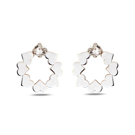 Charming Heart Hoop Earrings - Effortless Everyday Elegance