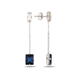 Minimalist Long Chain Dangle Earrings - Elegant Everyday Sparkle