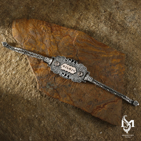 Men's Heritage Bracelet - Ancient Gokturk Warrior Symbol Design