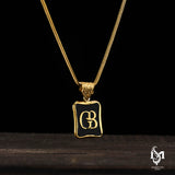 Sterling Silver Men's Necklace - Personalized Engravable Design
