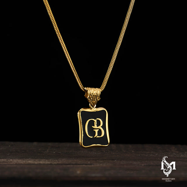 Sterling Silver Men's Necklace - Personalized Engravable Design