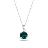 Brilliant Stone Pendant Necklace - Minimalist Everyday Sparkle