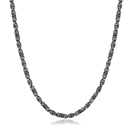 Sterling Silver Chain Necklace - Mythical Odin Heritage Design