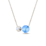 Shimmering Infinity Necklace - Dainty Dot Design