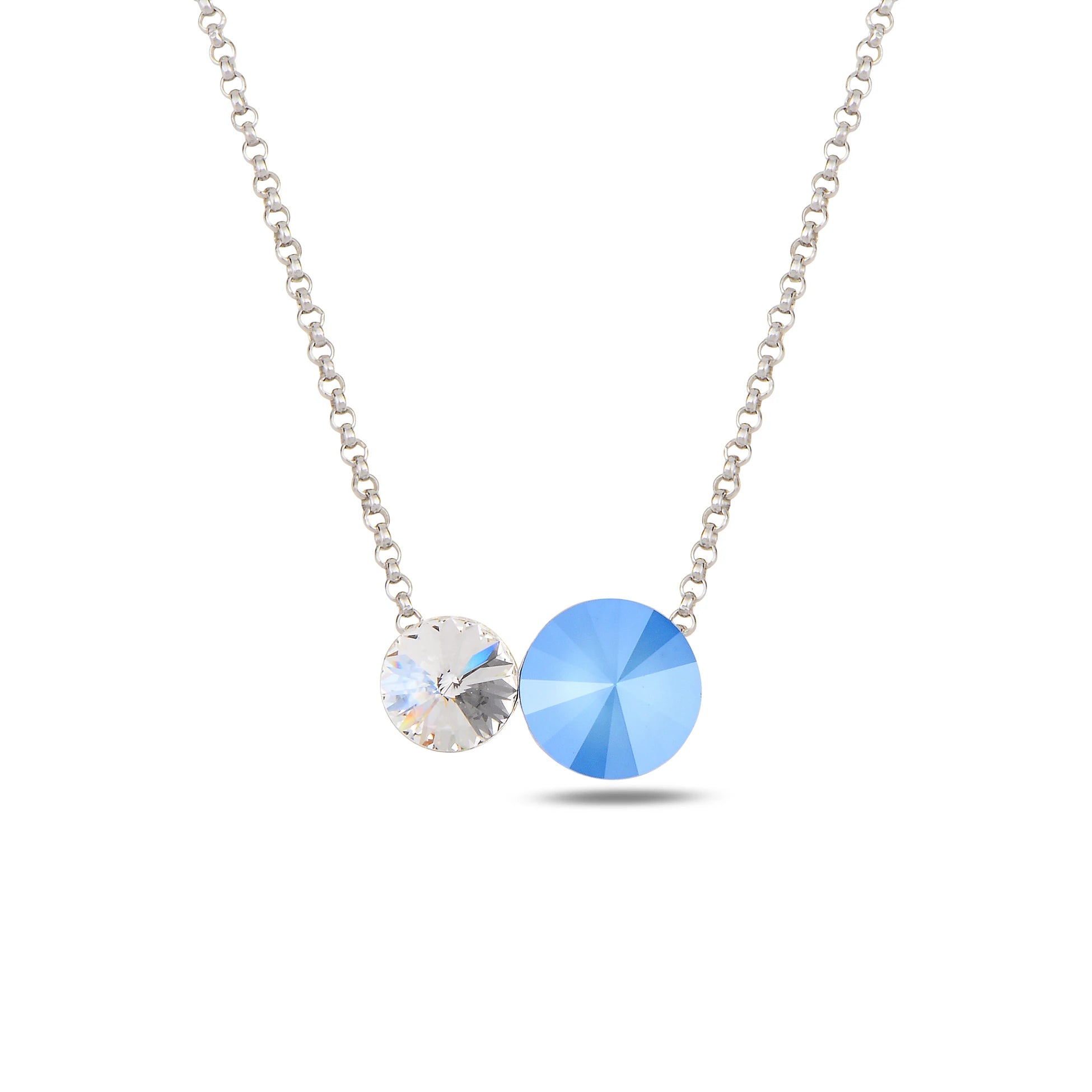 Shimmering Infinity Necklace - Dainty Dot Design