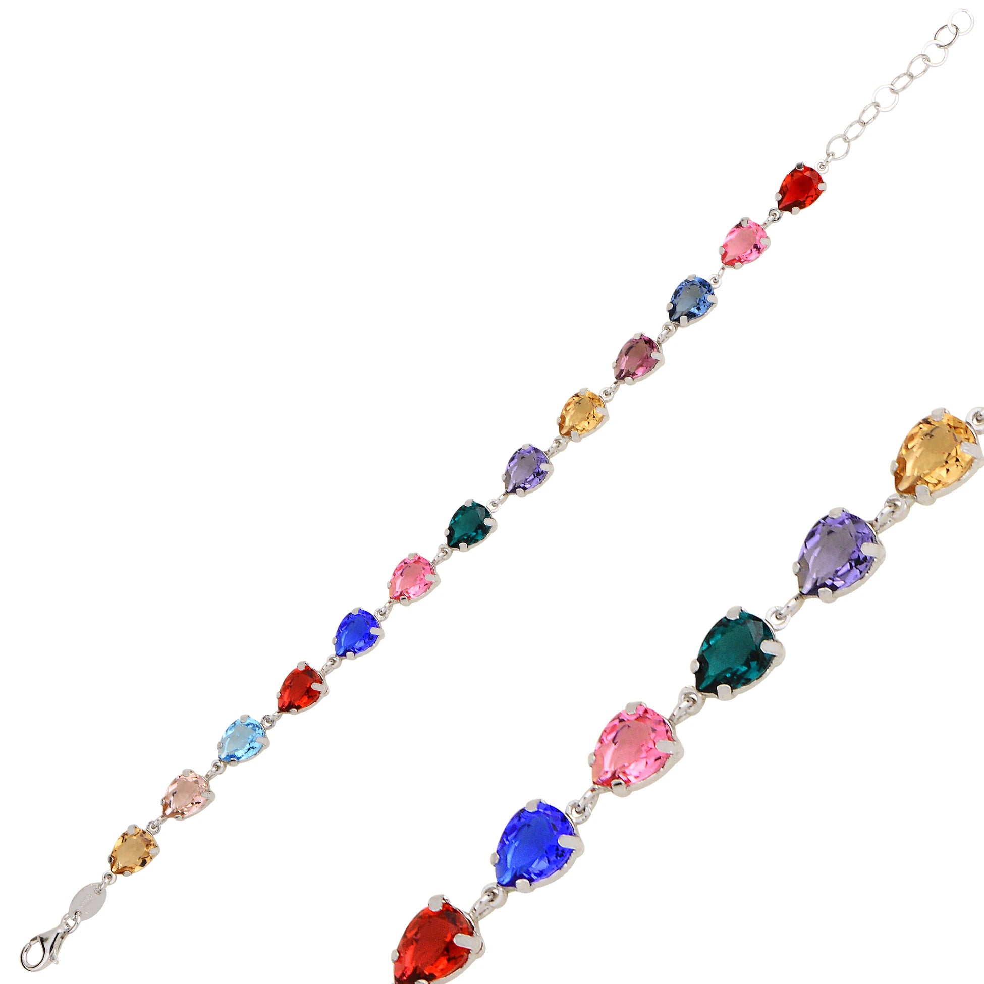 Radiant Full Eternity Bracelet - Sparkling Cubic Zirconia Design