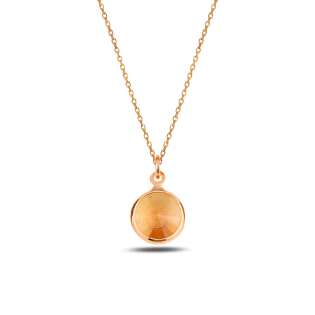 Vintage Solitaire Pendant Necklace - Dainty Minimalist Design