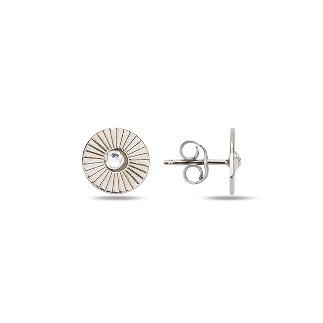 Minimalist Sunburst Stud Earrings - Elegant Everyday Sparkle