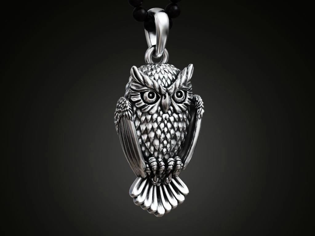 Elegant Owl Pendant Necklace