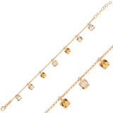 Elegant Crystal Dangling Bracelet - Timeless Oval Cut Design