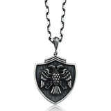 Sterling Silver Seljuk Eagle Pendant Necklace - Symbolic Heritage Design