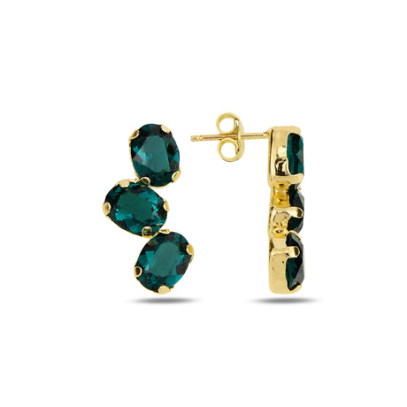 Dazzling Hoop Earrings - Coastal Elegance with Perfect Sparkle