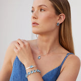 Clear Stone Solitaire Pendant Necklace - Timeless Roman Elegance