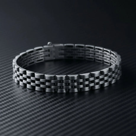 Sterling Silver Link Bracelet - Timeless Rolex Style Statement