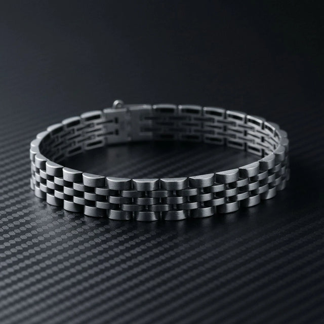 Sterling Silver Link Bracelet - Timeless Rolex Style Statement