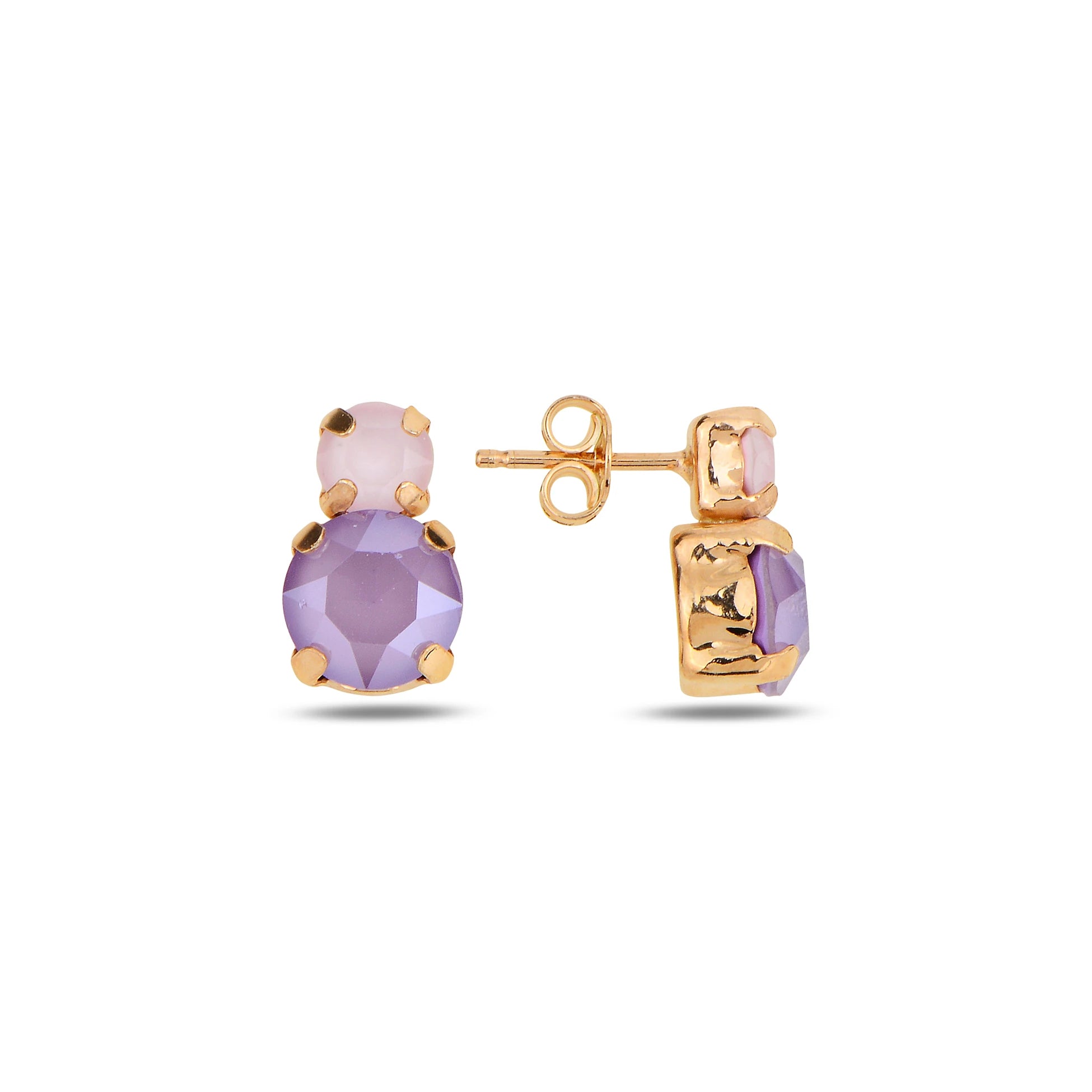 Sterling Silver Swarovski Crystal Earrings - Elegant Minimalist
