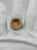 Citrine Gemstone Men's Ring - Bold & Sophisticated Design for Him