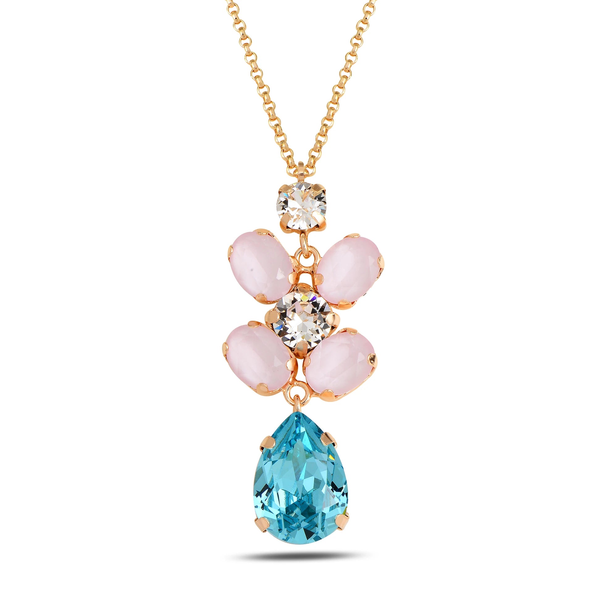 Radiant Chandelier Pendant Necklace - Voluminous Statement Piece