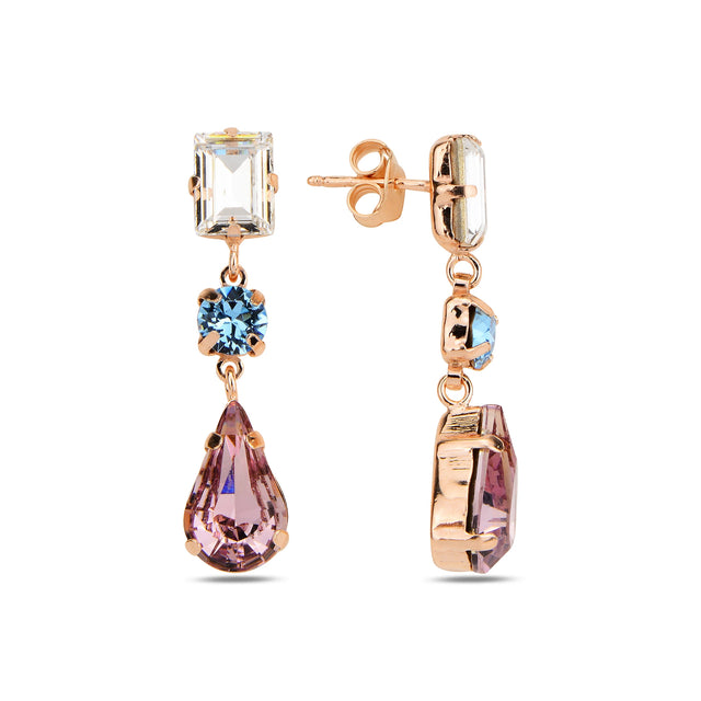 Minimalist Italian Drop Dangle Earrings - Effortless Chic Style