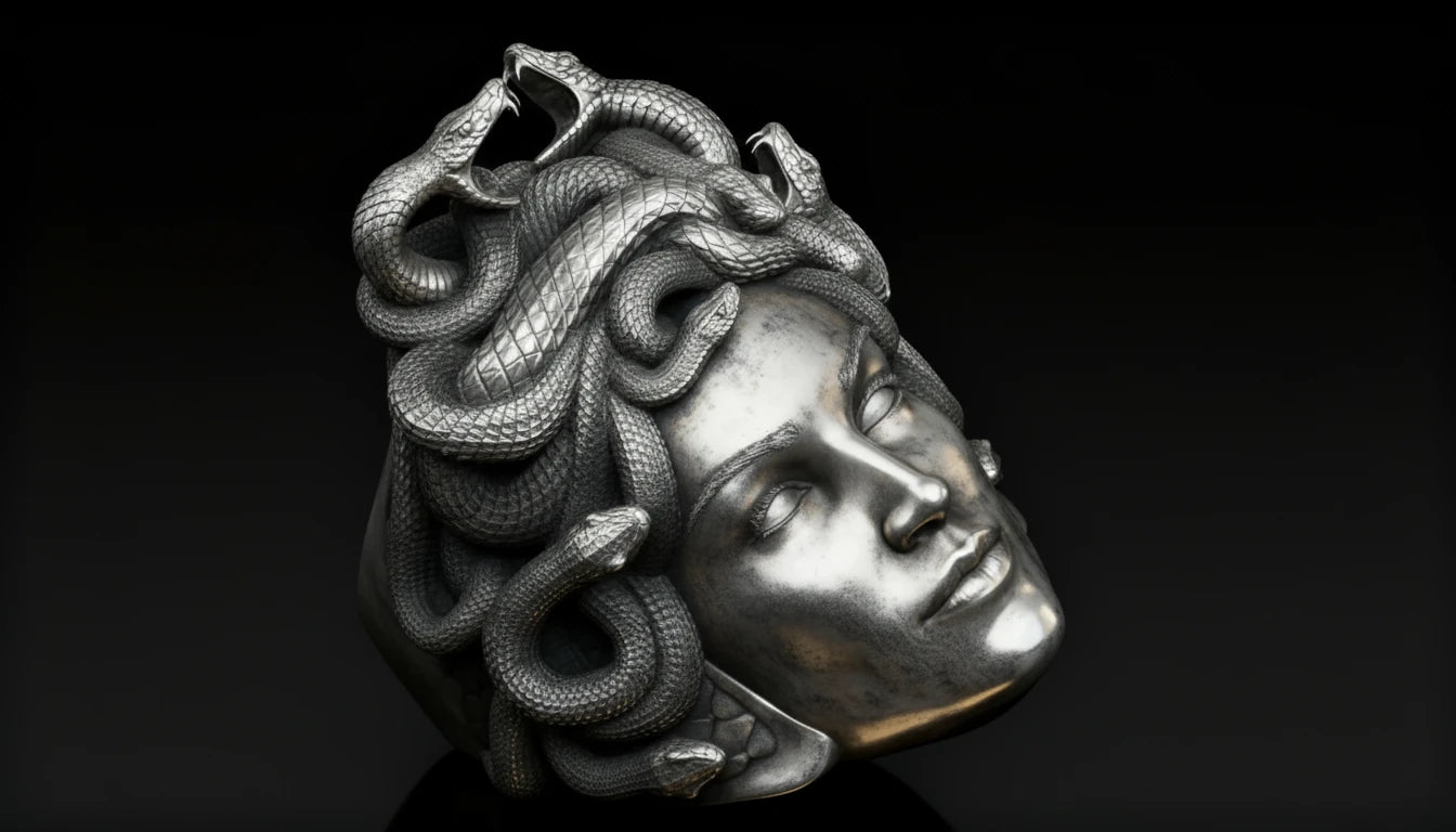 Premium Artisan Medusa Design Ring