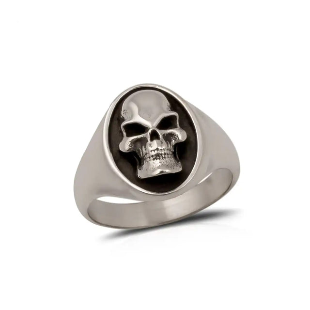 Sterling Silver Skull Ring - Edgy Statement for Bold Style