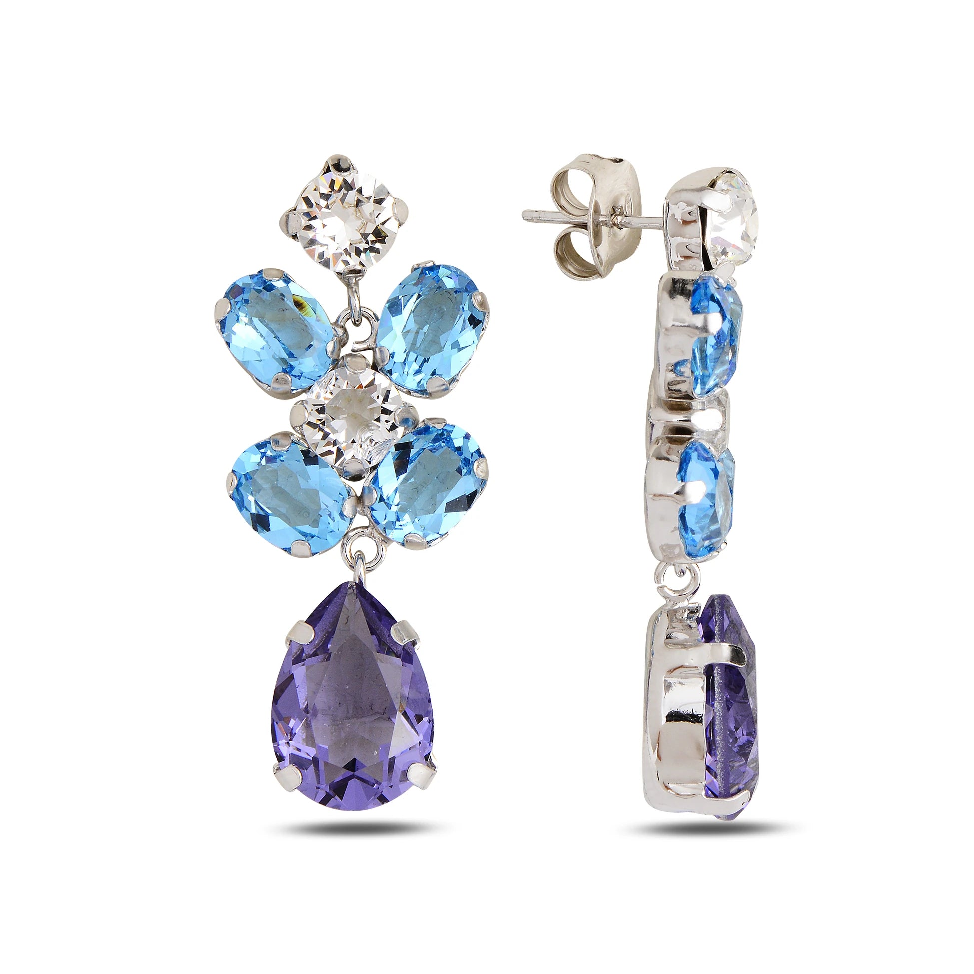 Dazzling Chandelier Earrings - Voluminous Radiance Statement