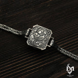 Sterling Silver Men's Pendant Necklace - 'Be, and It Is' Calligraphy