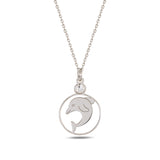 Elegant Dolphin Pendant Necklace - Ocean-Inspired Design