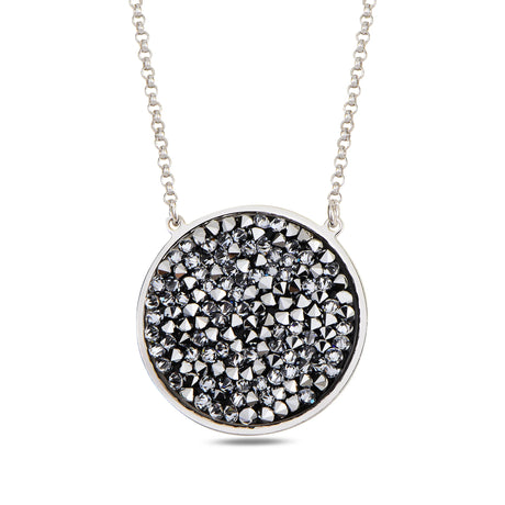 Lustrous Circular Pendant Necklace - Modern World-Inspired Design