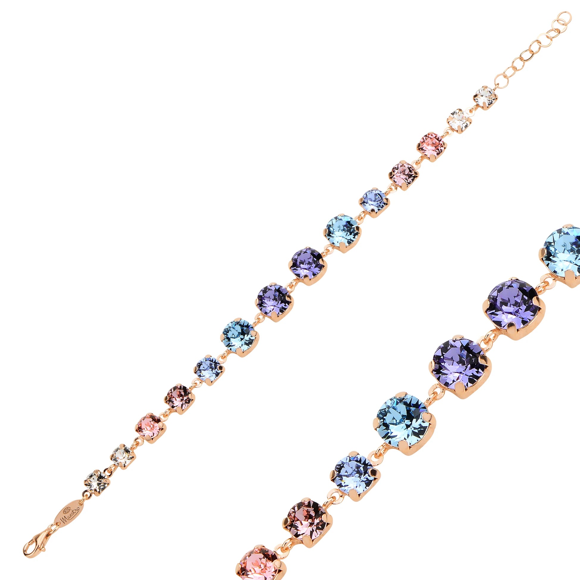 Oslnivý náramek Eternity s krystaly Swarovski - stříbro 925 sterling