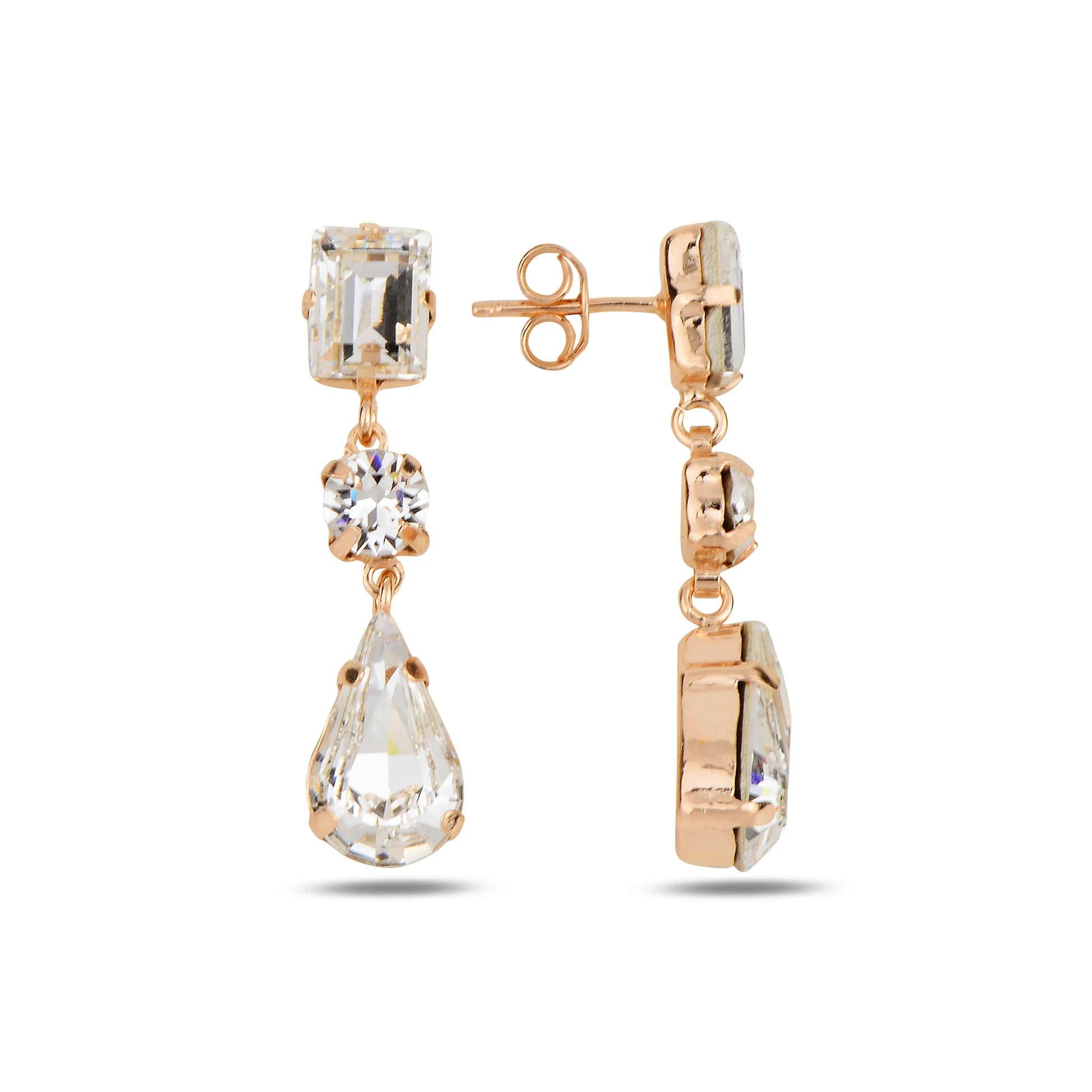 Minimalist Italian Drop Dangle Earrings - Effortless Chic Style