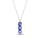 Lustrous Metal Trio Necklace - Modern Minimalist Design