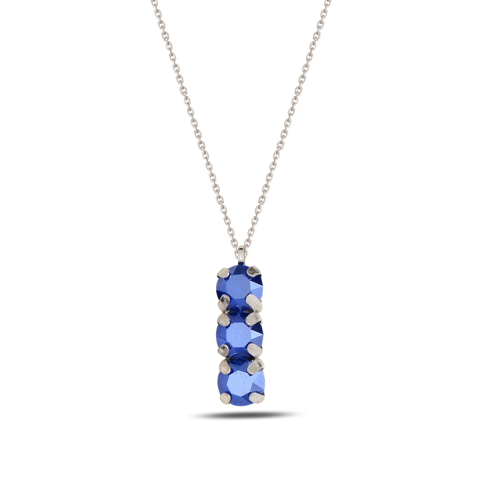 Lustrous Metal Trio Necklace - Modern Minimalist Design