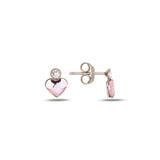 Boucles d'oreilles mini puces premium - Design intemporel symbole cœur amour