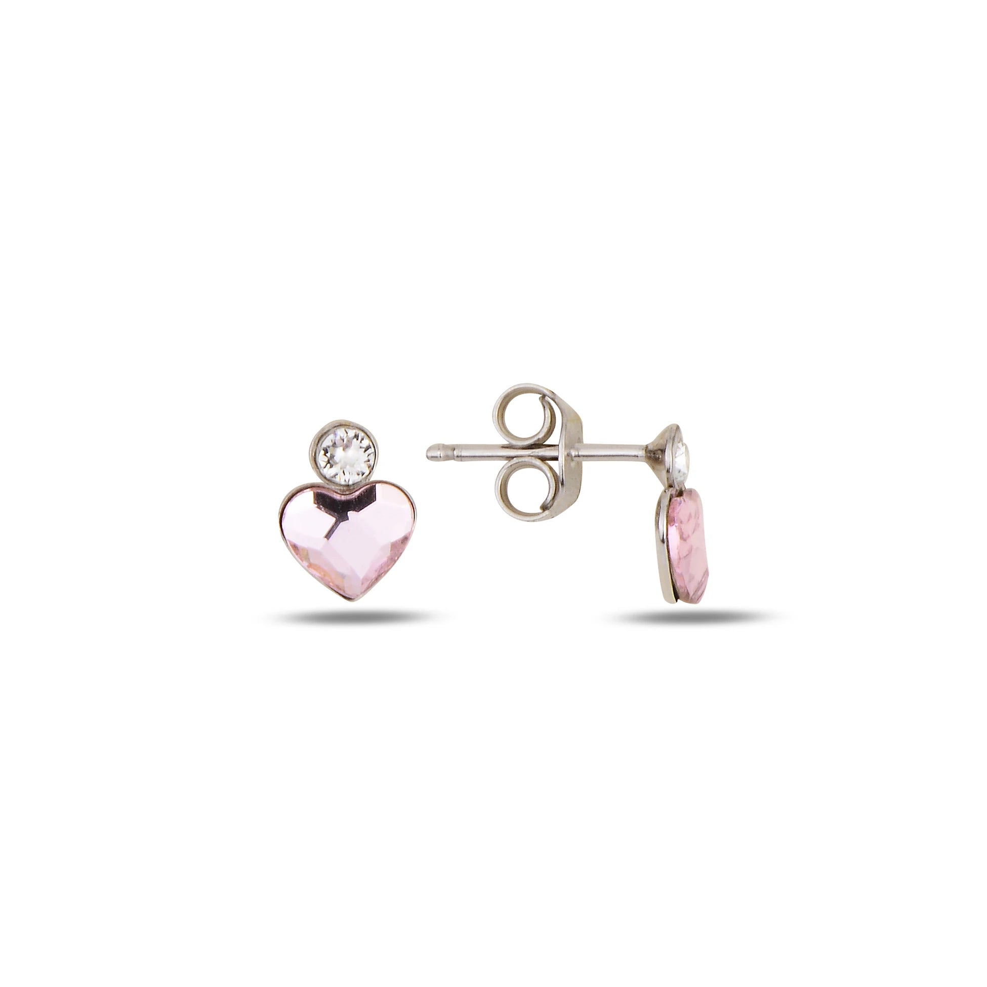 Boucles d'oreilles mini puces premium - Design intemporel symbole cœur amour
