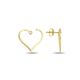 Elegant Heart Earrings - A Timeless Symbol of Love & Style