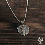 Sterling Silver Men's Axe Pendant Necklace - Bold & Distinctive Design