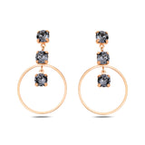 Versatile Triple Hoop Earrings - Modern Horizontal Loop Design