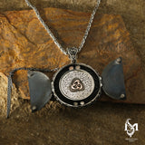 Collana con Medaglione Elif Vav in Argento Sterling - Calligrafia Simbolica