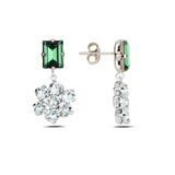 Vibrant Swarovski Crystal Earrings - Fiore Flower-Inspired Design
