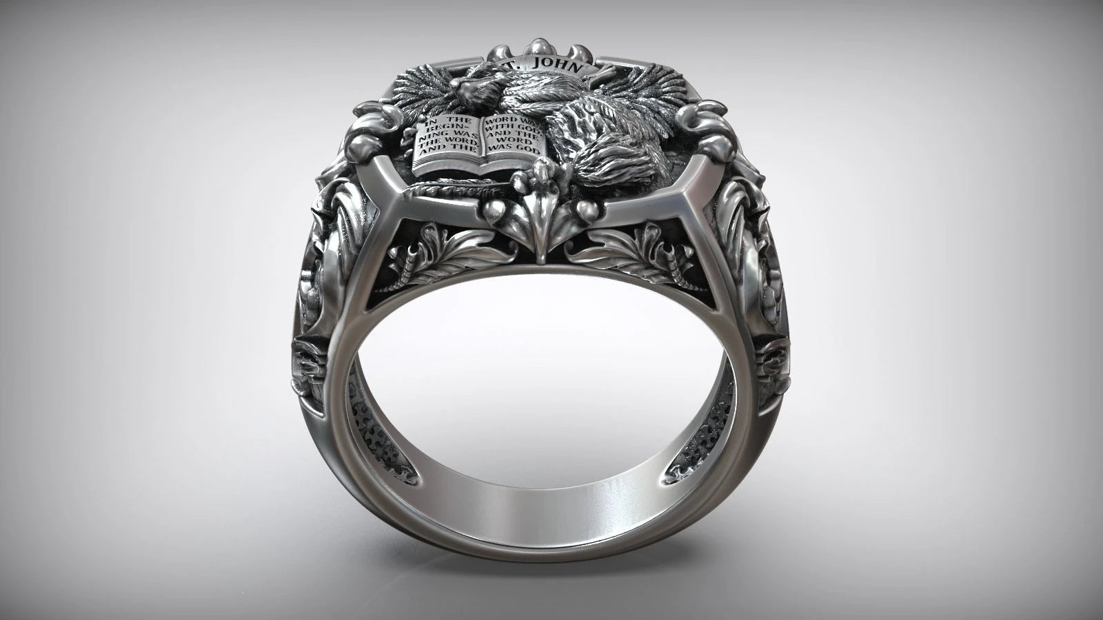 Premium Religious Saint John Yuhanna Ring
